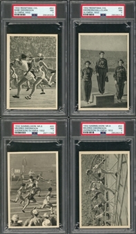 1932 Reemstma and Sammelwerk "Olympia 1932" Babe Didrikson PSA NM 7 Collection (4 Different)